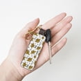 thumbnail image 4 of Wukai Hohey Bee Golden2 Print Leather Car Keychain, Universal Key Fob Keychain, Leather Key Chain Holder for Men and Women,360 Degree Rotatable, 4 of 5