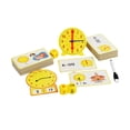 thumbnail image 2 of Reloj de enseñanza para decir la hora, reloj analógico, conjunto de aprendizaje de tiempo, actividad de tiempo para niños de jardín de infantes, 2 of 9