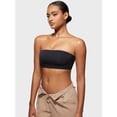 thumbnail image 3 of Sostén Bandeau INLYRIC Sin Costuras, Sin Tirantes, Elástico, Negro, Talla L, 3 of 6