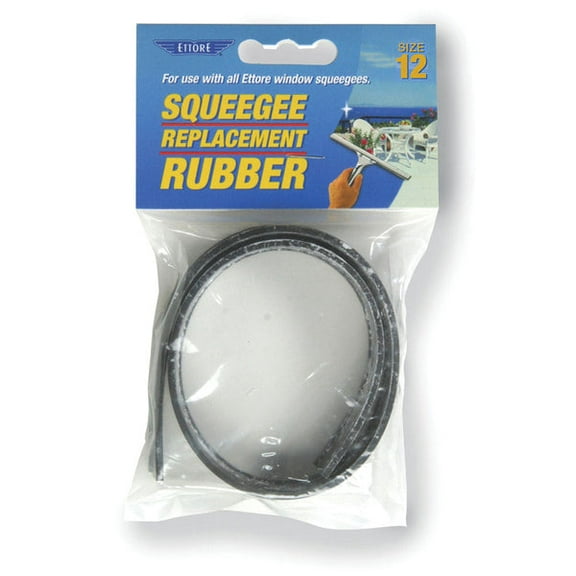 3 PC Ettore 12 in. Rubber Squeegee Replacement Rubber