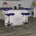 thumbnail image 5 of Flash Furniture Vibrant White and Chrome Drafting Stool with Tractor Seat, 5 of 5