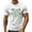 White, variant on Men's St. Patrick's Day Funny Graphic T-Shirt Short Sleeve Crew Neck Casual Top