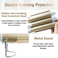 thumbnail image 3 of Hair Curling Iron, 3 Barrel Curling Iron Wand,Ceramic Tourmaline Triple Barrels, Dual Voltage Hair Crimper Temperature Adjustable 25mm Hair Crimper,Hair Waving Styling Tools for Women & Girls (Gold), 3 of 7