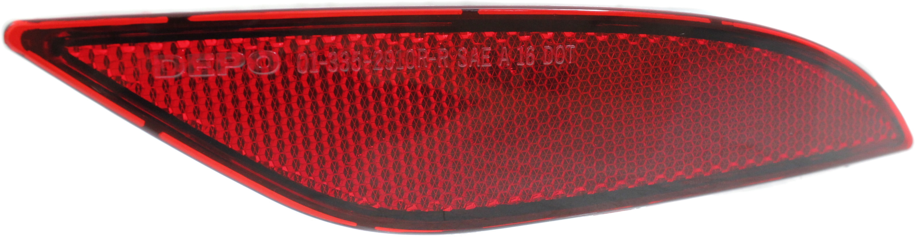 Bumper Reflector Compatible With 2016-2020 Chevrolet Malibu Rear, Right Passenger