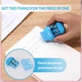 thumbnail image 6 of AOWOO 12 Pcs Manual Pencil Sharpener with Lid & Eraser, Double Hole Multicolored Handheld Sharpener with Fun Stationery Back to School Supplies, Classroom Rewards, and Birthday Party Favors, 6 of 7