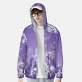 thumbnail image 2 of Gaeub Snowflakes Men's and Women's UPF 50+ Long-Sleeved Sun Protection Clothing, Fishing Shirt Long Sleeve Zip-Medium, 2 of 7
