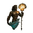 thumbnail image 2 of Leatfisat Poseidon Wall Sconce With Shell Light, Trendy Mythology Decor, Mighty Poseidon-Shaped Wall Light For Myth & Ocean Lovers, Artistic Wall Lighting, 2 of 5
