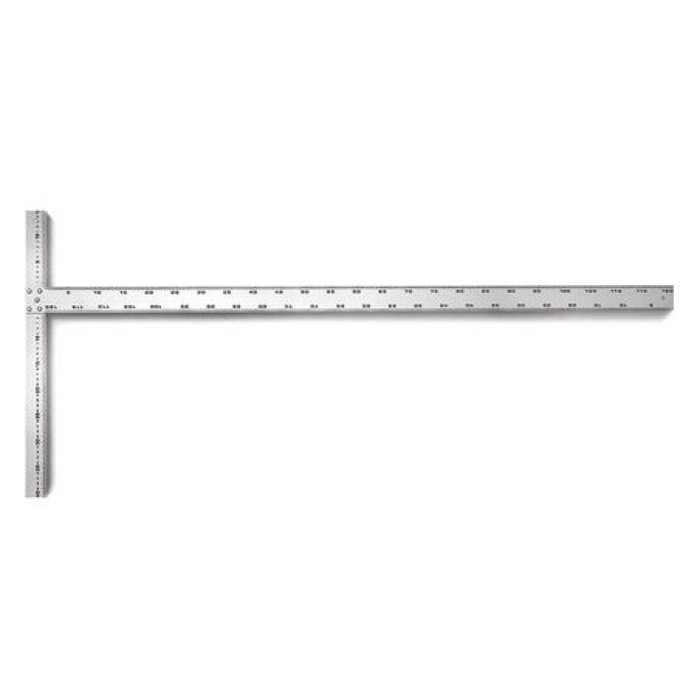 WESTWARD 13P537 Drywall T Square,Alum,48 In,1mm Grad.