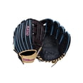 thumbnail image 1 of Wilson 2026 A450 Guante de béisbol Infield de 11" - Tiro a mano izquierda Negro/Azul frío/Rojo, 1 of 1