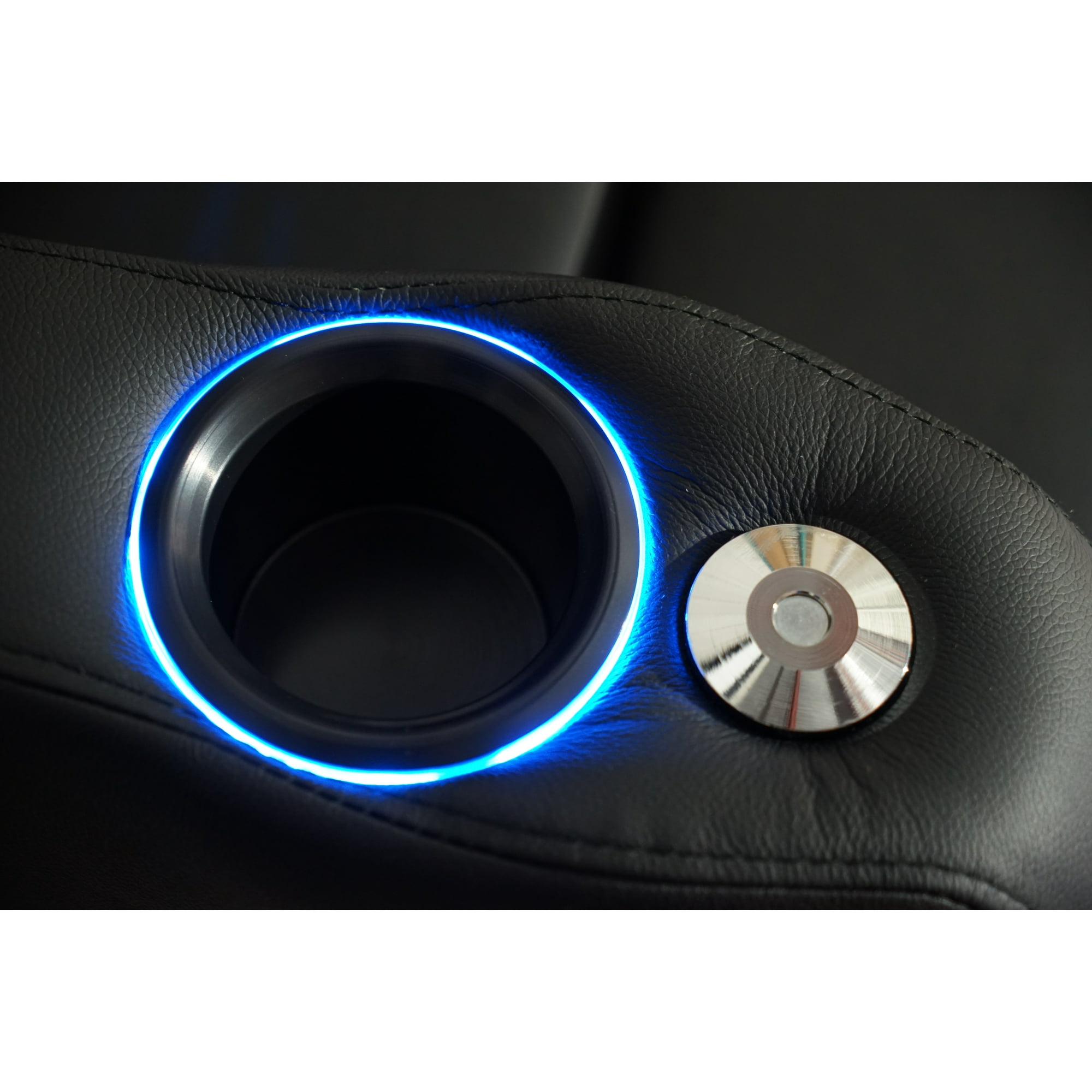 Valencia Syracuse Top Grain Leather LED Power Home Theatre Seating