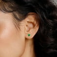 thumbnail image 2 of ChicSilver Heart Birthstone Screw Backs Earrings Stud Earrings Hypoallergenic Cubic Zirconia Tragus Piercing Post for Sensitive Ears, 2 of 7