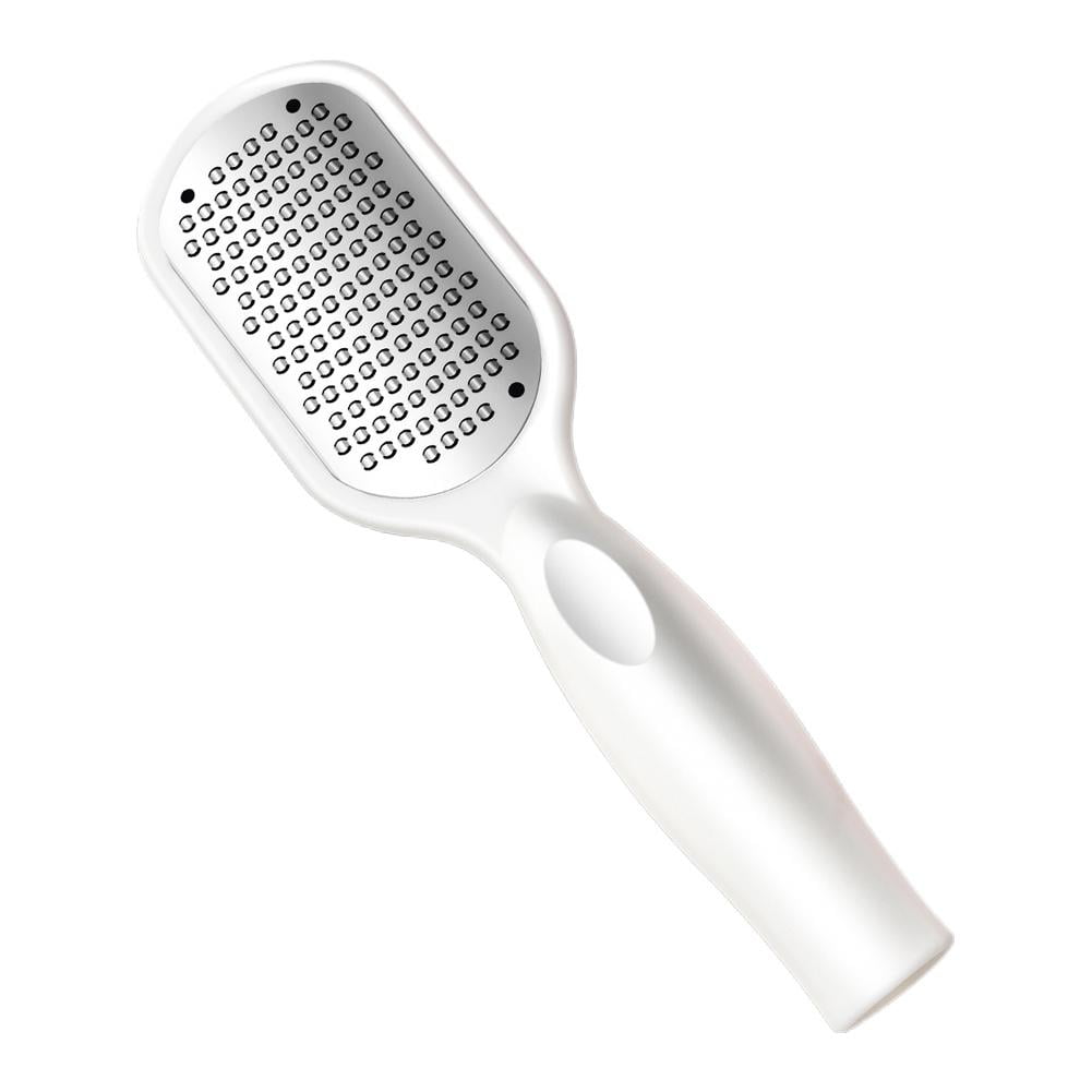Stainless Steel Foot Scrubber with 304 Stainless Steel Blades, Double-Sided Textured Design for Callus Removal and Skin Smoothing