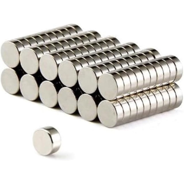 AYGYIYH 25 Pieces - Circular Refrigerator Patch, for Refrigerator Technology Projects, Personalized Multi-Functional, Suitable for Crafts, whiteboard, DIY Projects, Office (12x4mm), Silver
