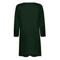 thumbnail image 4 of VANLOFE Long Sleeve Blouses Fashion Solid Color Cardigan for Women Green S-2XL, 4 of 6