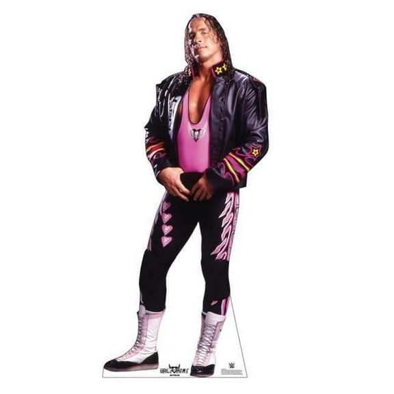 72 x 32 in. Bret The Hit-Man Hart Life-Size Cardboard Cutout