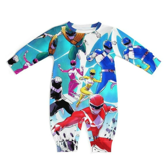 Power Rangers Unisex Baby Boy Girl Rompers Long Sleeve Infant Jumpsuits Babies' Outfits Fall Winter Clothes 0-3M