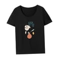 thumbnail image 4 of Camiseta de mujer Camiseta básica Ropa deportiva Camisa de cuello redondo simple para viajes Viaje de trabajo L, 4 of 7