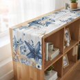 thumbnail image 6 of Table Runners 90 Inches Long Dress Scarves, Blue Starfish Coastal Farmhouse Coffee/Dining/Kitchen Table Runner for Living Room, Eucalyptus Summer Nautical Shell Wooden 13x90 Inch, 6 of 9