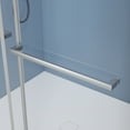 thumbnail image 6 of 66 in. W x 76 in. H Soft-closing Double Sliding Frameless Shower Enclosure With Clear Glass in Brushed Nickel, 6 of 7