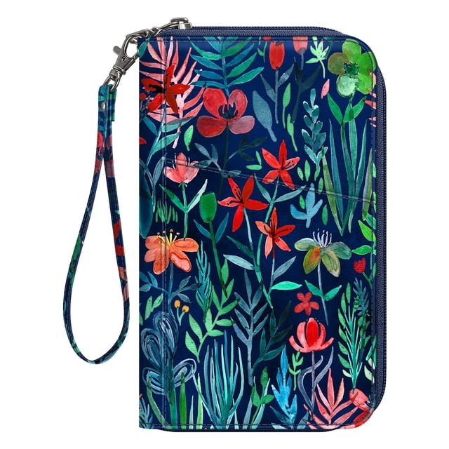 Funda para pasaporte, cartera Fintie Family, de nailon, con bloqueo RFID
