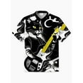 thumbnail image 4 of Camisa de calavera para hombre, camisa con estampado 3D de roca, de secado rápido, camisetas de manga corta, ropa informal de verano para hombre, camisas de moda callejera para niños, 4 of 5