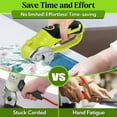 thumbnail image 5 of Teblint Cordless Electric Scissors, 4V Rechargeable Cardboard Box Cutter with Safety Lock & LED Light, Power Rotary Cutter for Fabric Carpet Leather, 5 of 9