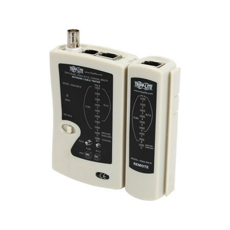 UPC: 0037332138743 | Tripp Lite Network Cable Continuity Tester for Cat5/Cat6 Phone and Coax Cable Assemblies (N044-000-R)
