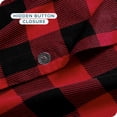 thumbnail image 6 of Bare Home Flannel Duvet Cover Set - 100% Flannel Cotton - Double Brushed - Twin/Twin XL, Buffalo Plaid - Red/Black, 6 of 8