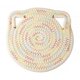 thumbnail image 1 of Cat Ear Shaped Mug Mat, Heat-Insulating, Durable, Hand-Woven, Coaster, 1 of 5