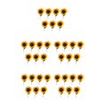 thumbnail image 1 of Cateissary 7 Uds. De girasoles artificiales, ramo de flores de un solo tallo, flores de simulación, decoración de fiesta, artesanía de jardín, Type2 NO2, 1 of 6
