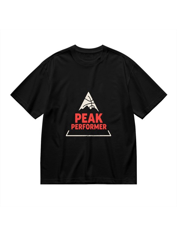 Peak Performer, Basketball Mountain Print 1, T Shirt for Men, Vintage Graphic Tees Men, 23807232,3XL