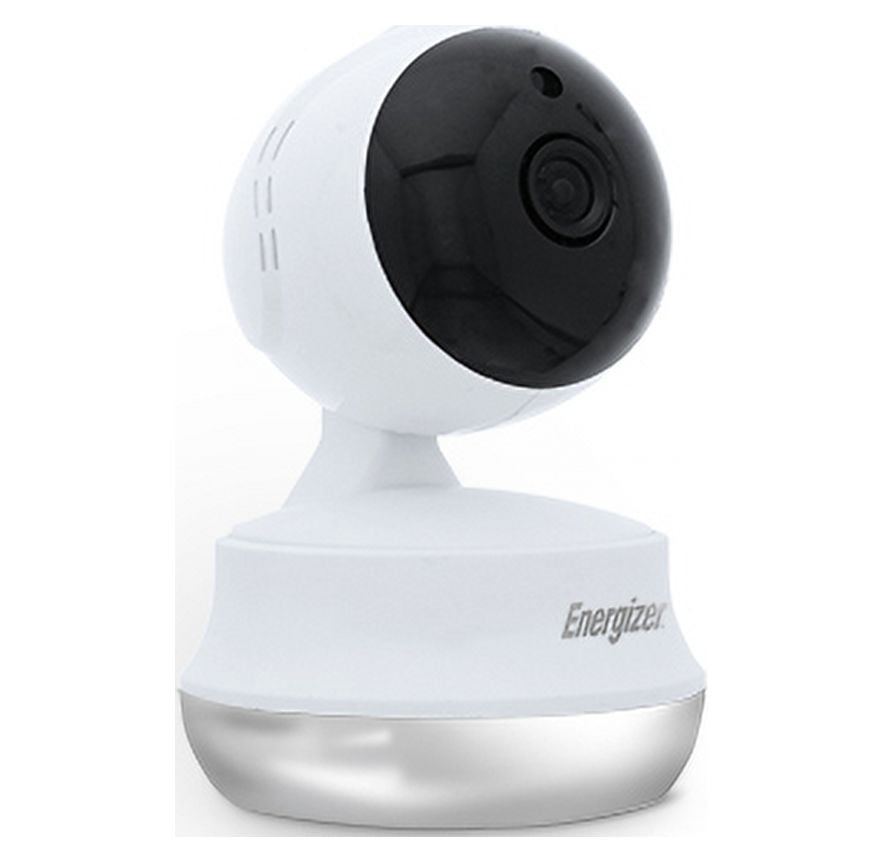 Energizer Night Vision Connect Wi-Fi Smart Home Security Camera with Pan and Tilt, White