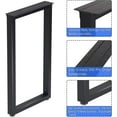 thumbnail image 4 of 28 Inch Metal Desk Table Legs, Heavy Duty Industrial Style Dinning Table Leg with Adjustment Feet Pads, 4 of 14