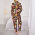 thumbnail image 6 of Wukai Daisies Flowers Print Women's Pajama Set - Soft Long Sleeve Sleepwear for Comfort and Style-X-Large, 6 of 9
