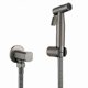 thumbnail image 1 of Gunmetal gray Bidet Sprayer Douche Toilet Kit brushed gray BrassShattaf Shower Head Copper Valve Set Jet Bidet Faucet GD12, 1 of 3
