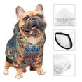 thumbnail image 3 of Balery Round Mandala Sudadera con Capucha para Perros Pequeños – Ropa para Mascotas, Disfraz para Perros y Gatos, Ideal para Fiestas y Cosplay-X-Large, 3 of 7