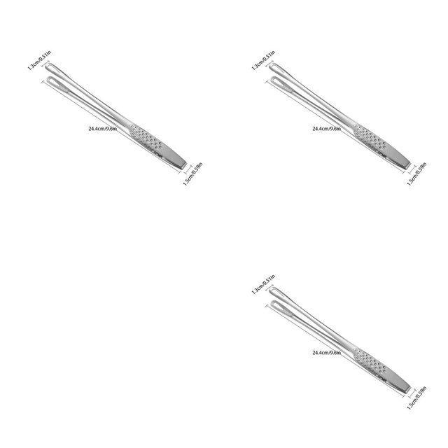 Pinzas de Acero Inoxidable Cateissary Antideslizantes para Alimentos Type1