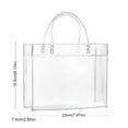 Clear Cosmetic Bag Clear With Zip Handle Portable Travel Luggage Bag
