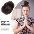thumbnail image 4 of FELTECHELECTR Moño para mujer, moño, pieza de cabello, cabello falso, círculo, peluca, cuerda para cabello, moño de cabello falso, donas, pieza de cabello, peluca, moño, anillo, 4 of 6
