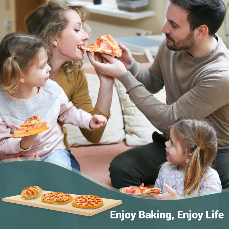 Extra Large Rectangular Pizza Stone - 22 X 14 X 0.6 Inch Cordierite, For Oven & Grill, Includes Scraper & Parchment Paper