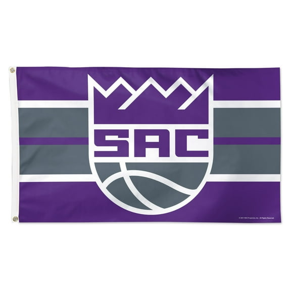 WinCraft Sacramento Kings 3' x 5' Horizontal Stripe Deluxe Single-Sided Flag