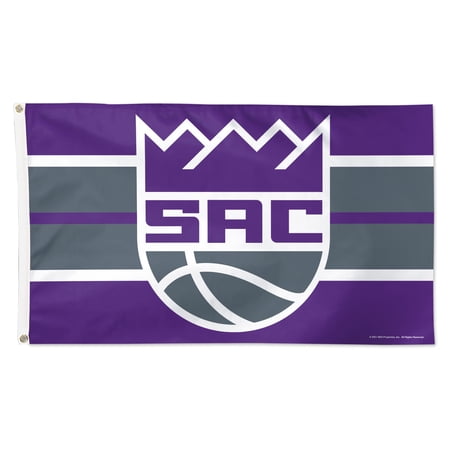 WinCraft Sacramento Kings 3 x 5 Horizontal Stripe Deluxe Single-Sided Flag