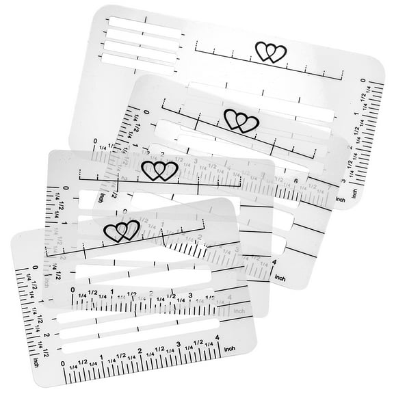 4 Pcs Envelope Address Cutout Template All-in- Ruler Signs