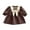 Coffee, variant on JoyHoop Toddler Dress Long Sleeve Baby Ruffle Fall Winter Casual Party Birthday Little Girls Dresses for Girls