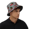 thumbnail image 6 of Bucket Hat for Men Women, Christmas red truck tree Buffalo Plaid Breathable Sun Hat Summer Beach Hats, Fun Womens Mens Bucket Hat for Travel Outdoor Vacation Fishing Hiking Sports, 6 of 6