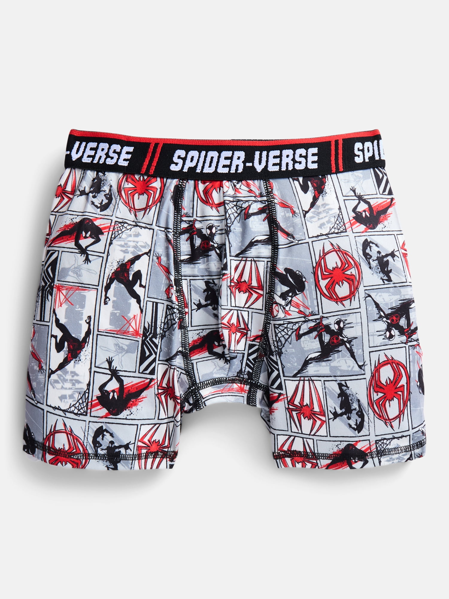 Spider-Man: Into the Spider-Verse Boys Boxer Brief Underwear, 4-Pack