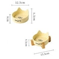 thumbnail image 2 of ACDANC Cat Food Container,Anti-Ant Cat Feeder,Non-Slip Cat Bowls for Indoor Cats,Yellow, 2 of 6