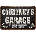 thumbnail image 1 of COURTNEY'S Garage Black Grunge Sign 8x12 Decor Gift 108120005461, 1 of 1