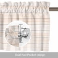 thumbnail image 6 of Vintage Wood Board Valances for Windows,Kitchen Valance Rod Pocket Short Curtain, Minimalist Wooden Plank Valance Curtain Window Valances for Bedroom Bathroom Living Room 42x18in, 6 of 9