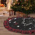 thumbnail image 5 of Pofeuu Star Gazing Cat Illustration Print Christmas Tree Skirt Tree Skirt Ornaments Soft Plush Christmas Tree Mat for Decorations Holiday Party Indoor Outdoor-30", 5 of 6